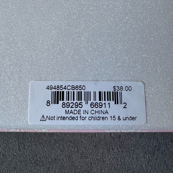 Betsey Johnson Pink and White Snowflake Tumbler Dangle Earrings NWT - Picture 4 of 4